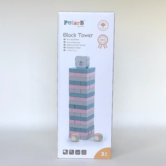 New in Box Viga Polar B Jenga and Tetra Tower Balance Stacking Blocks - Picture 9 of 11